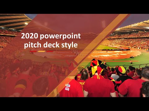 Business Powerpoint Pitch style in 2020