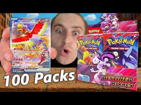 Opening 100x Pokémon Destined Rivals Booster Packs *Crazy Pulls*