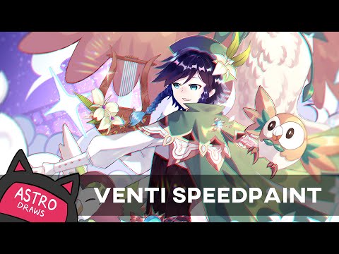 Venti and Decidueye SPEEDPAINT
