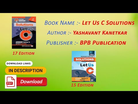 Let Us C Solutions 17th & 15th edition download #HkgBooks