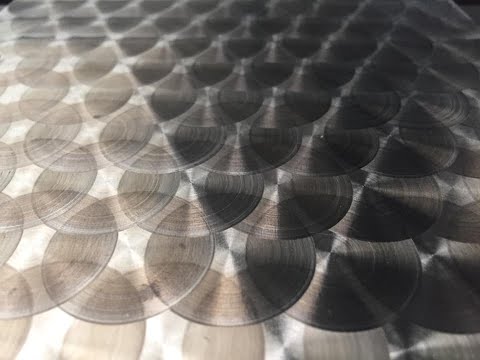 Engine turning (aka machine turning) using a drill press