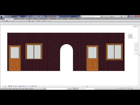 WALL OPENING in Revit Architeture [Civilengineerjay] how to make opening in walls in revit autodesk