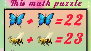 "Can you solve this Math puzzle "? Math brain teaser