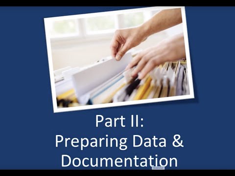 NIDILRR Data Archiving and Sharing Training Part 2: Preparing Data and Documentation