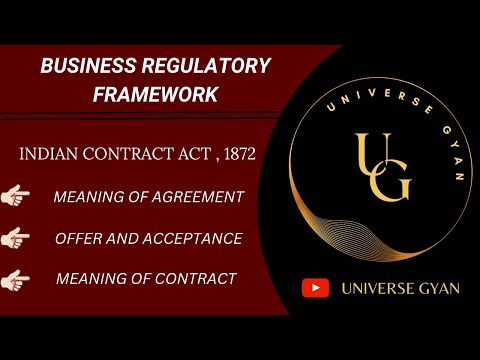Business Regulatory Framework | Meaning of Agreement | Meaning of Contract | Offer and Acceptance |