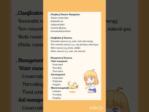 Management of natural resources✨  #science #shortnotes #easytostudy #managementofnaturalresources