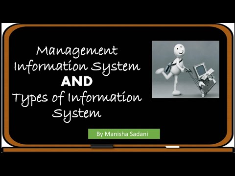 Management Information System "MIS" & Types of Information Systems || Hindi