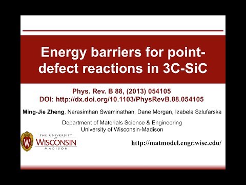 Energy Barriers for Point-Defect Reactions in 3C-SiC