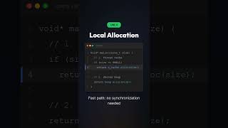 How malloc stays fast #computerscience #learncoding #codingtips #performance #cpp