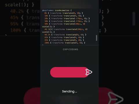 CSS Send Message Button Hover Animation effect. #shorts