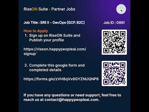 SRE II – DevOps (GCP, B2C) – Full-Time Opportunity – Partner Jobs | RiseON Suite