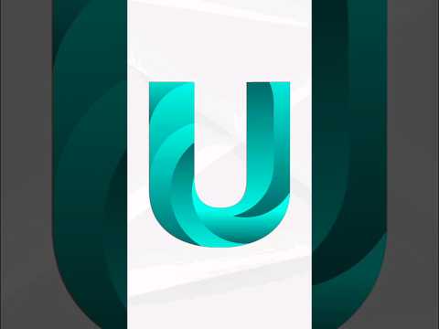 U logo design in pixellab| logo design kaise banaye| 3D logo design in mobile|