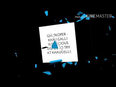 Khau Galli - 15 delicious dishes you can try -Ghatkoper east - Sanket Gujrathi