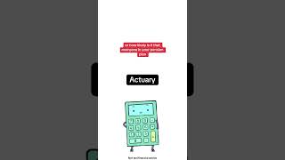 what is an actuary ?  #money #finance #financeprofessionals