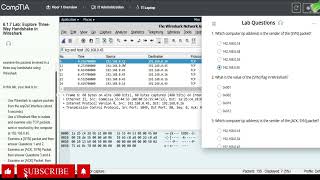 Network 6.1.7 Lab Explore Three Way Handshake in Wireshark Testout