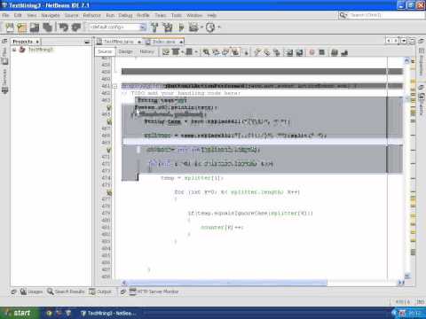 Textmining using indexing Java project