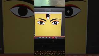 Drawing Maa Durga Image Using Pythone Code #python #sourcecode