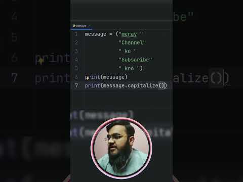 Capitalize Method in Python #shorts #python #programming #coding #stringmethods #pythontutorial