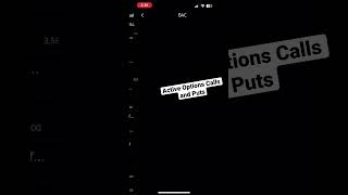 My Active Call and Put Options on Webull