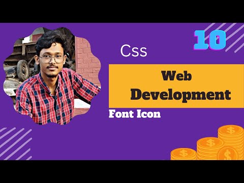 10. css Font Icon  | css Bangla tutorial | complete web development course