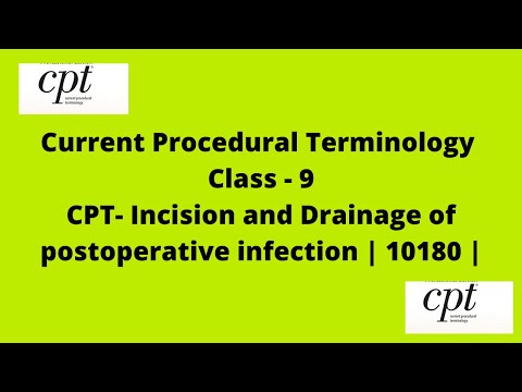 CPT- Incision and Drainage of postoperative infection | 10180 |