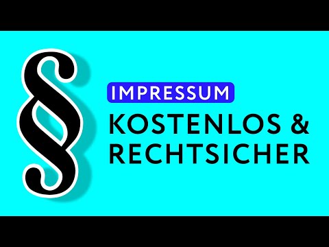 Impressum erstellen & ABMAHNUNGEN vermeiden | Für WordPress, Shop, Social Media usw. | 2026