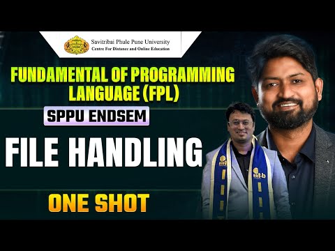 File Handling | Fundamental of Programming language (FPL) | SPPU ENDSEM by Sanket Sir
