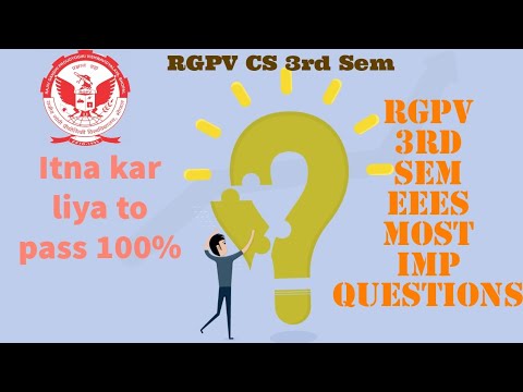 rgpv 3rd sem eees most imp questions | RGPV Energy & Environmental Engineering Important Questions