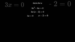 Solve for x
