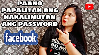 PAANO NATEN MAPAPALITAN ANG NAKALIMUTANG PASSWORD SATING FACEBOOK l