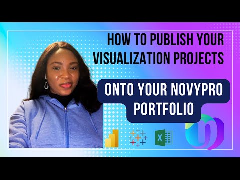 How to Publish your Visualization Projects onto Your NovyPro Portfolio #data #visualizations #viral
