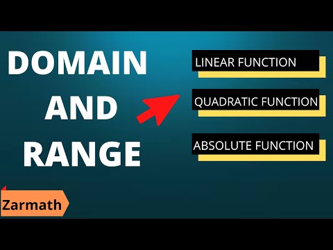 Functions Domain and Range | Domain and Range of Functions in  Urdu/Hindi | Zarmath