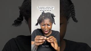 Undoing Protective Style Gone Wrong| I Accidentally Cut My type4 Natural Hair  #undoingbraids