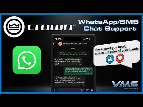 WhatsApp/SMS Chat Support | Crown Audio