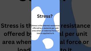 what is stress? #EngineeringLife #MechanicalMind #EngineeringHacks #EngineerQuotes #TechInspiration