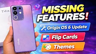 Flip Cards Features Missing In Vivo T4x 5G  || In Origin Os 6 Update Of Vivo T4x 5G