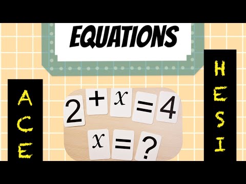 How to solve equations| easy & fast method. Ace the Hesi!