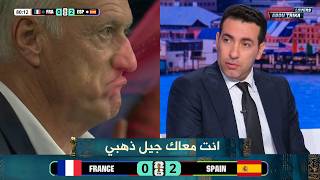A harsh lesson from Mohamed Aboutrika to Deschamps after France's tough 2-0 defeat to Spain in th...