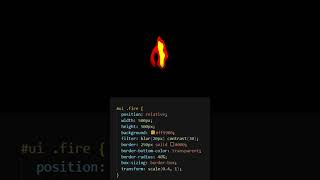 "🔥 Create Stunning Fire Animation with HTML & CSS | Web Design Tutorial" #coding #htmlcss #html
