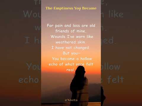THE EMPTINESS YOU BECAME💔💔💔#sad #wattpad