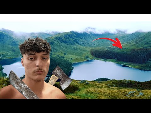WILD-CAMPING IN Majestic Forest Between Mountains🏕️, CAJUN WRAPS MUCKBANG over a FIRE🥘,& Exploring🌌.