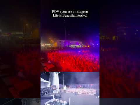 back at the life is beautiful festival