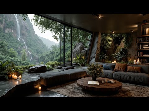 Cozy Sleep Haven: Calming Cabin Ambience, Rain & Crackling Fireplace Sounds for Deep Relaxation.