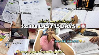 BOARDS STUDY ROUTINE📝⏰ last month strategy syllabus, revision, sample paper, productive study vlog