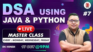 DSA Complete Course in Hindi for Beginners | Data Structures & Algorithms using Java & Python - #7