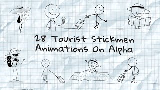20 Photographer Stickmen Alpha Animations – HD Creative Overlay Pack
