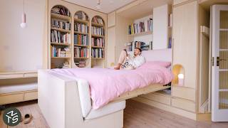 Japandi Style Art Deco Micro Apartment, London 24sqm/258sqft