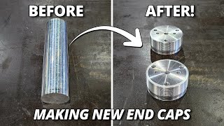 Machining New End Caps for the CAT 24M Grader Accumulators! Part 2