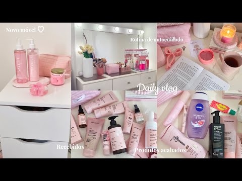 Day in my life ♡ selfcare, recebidos , produtos acabados, móvel novo e mais ♡