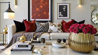 🌹Luxury Living Room Design 2026 | Elegant Sofa Styling, Gold Accents & Interior Design Trends